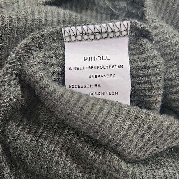 Miholl Lace Long Sleeve Knit Top Green Whimsigoth Grunge Fairy Size Small - Picture 7 of 7